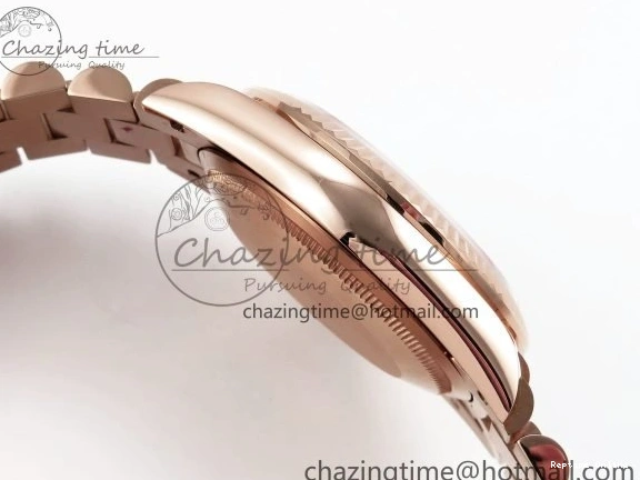 0523 OdorResistant Day Date 36 RG TWSF Best Edition White Diamonds Dial on RG Bracelet A 1610